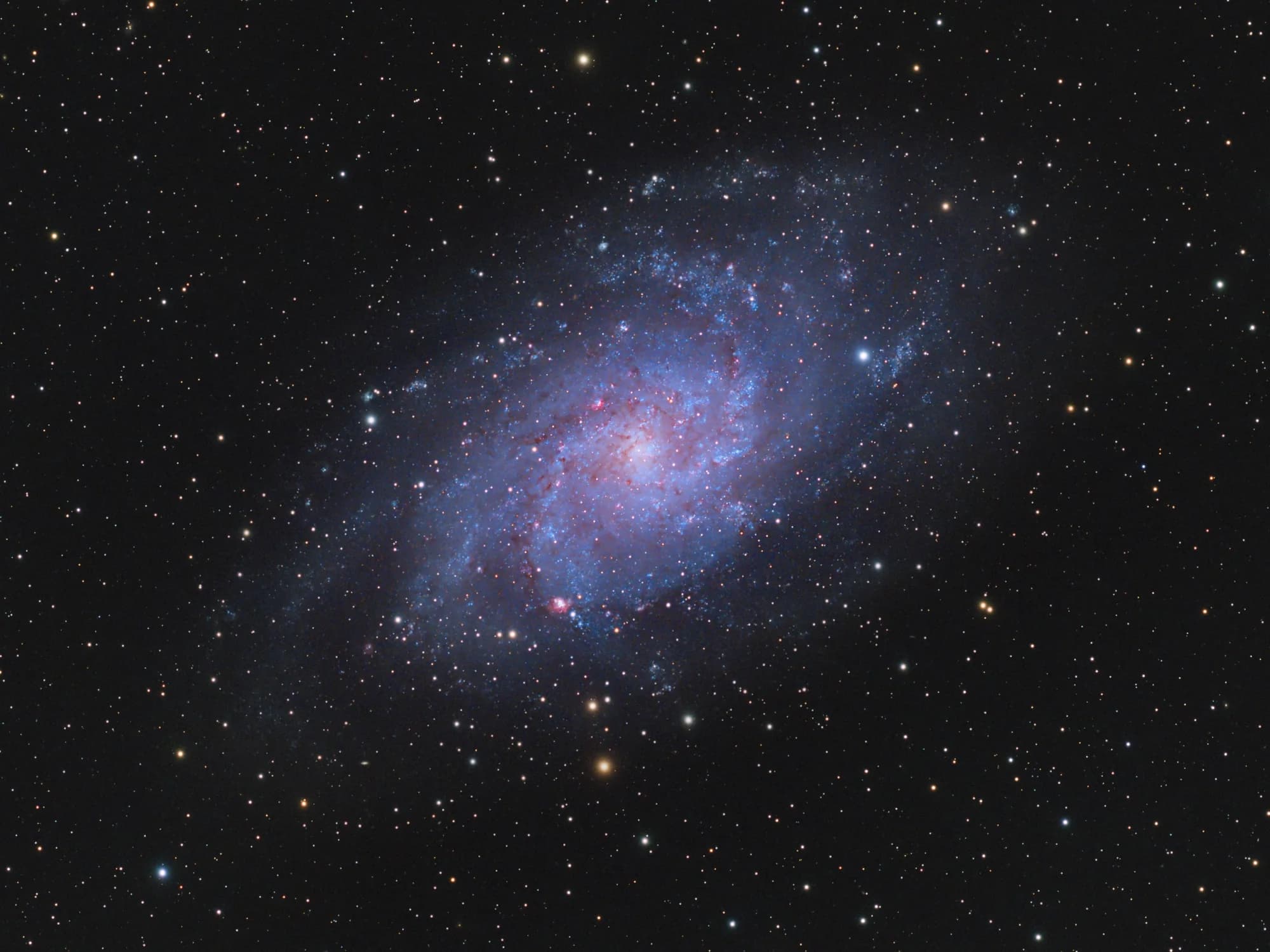 M33 Triangulum Galaxy astrophotography image by NightSkyLens