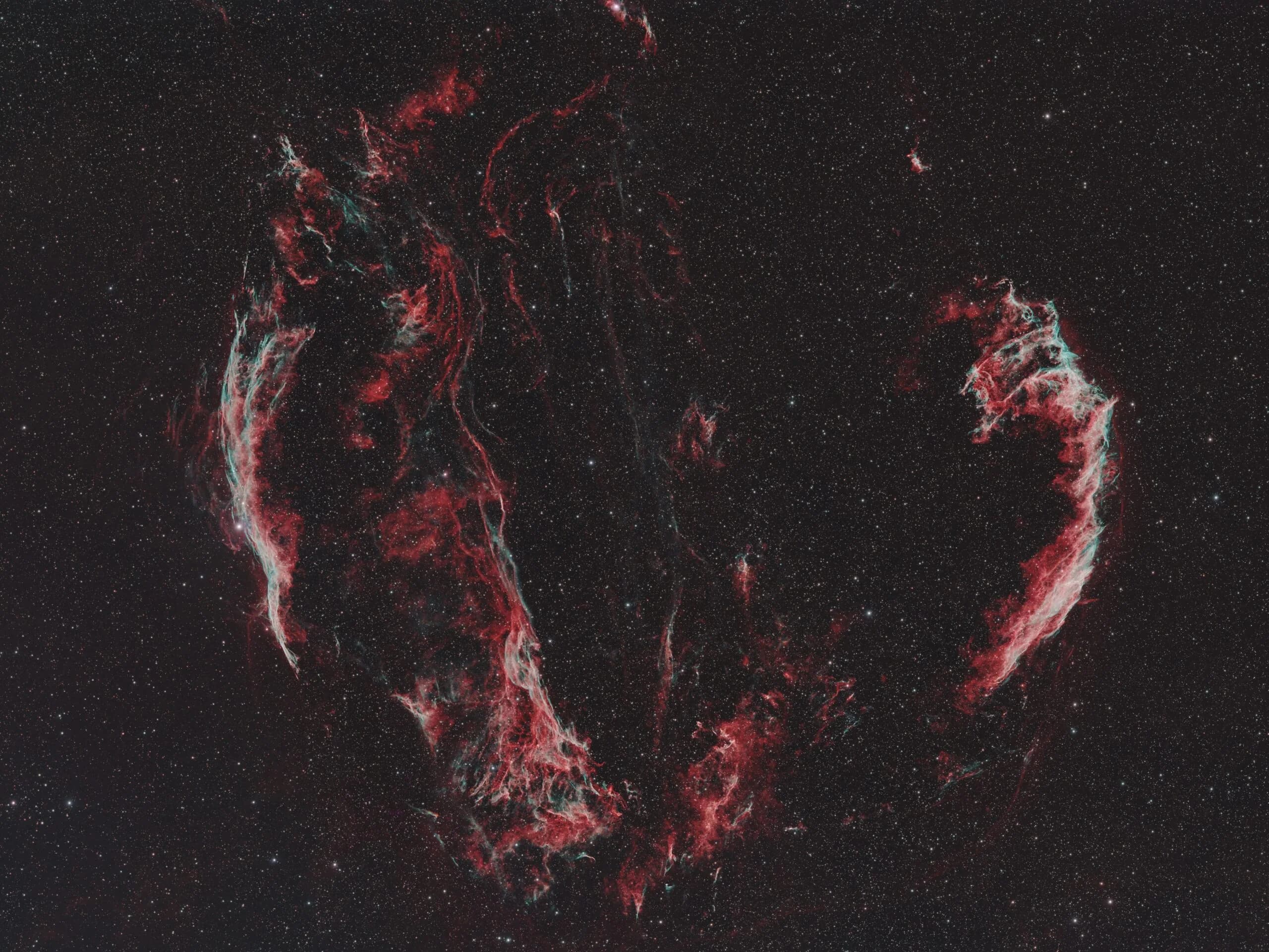 The NightSkyLens Veil Nebula image from the 2023 imaging campaign