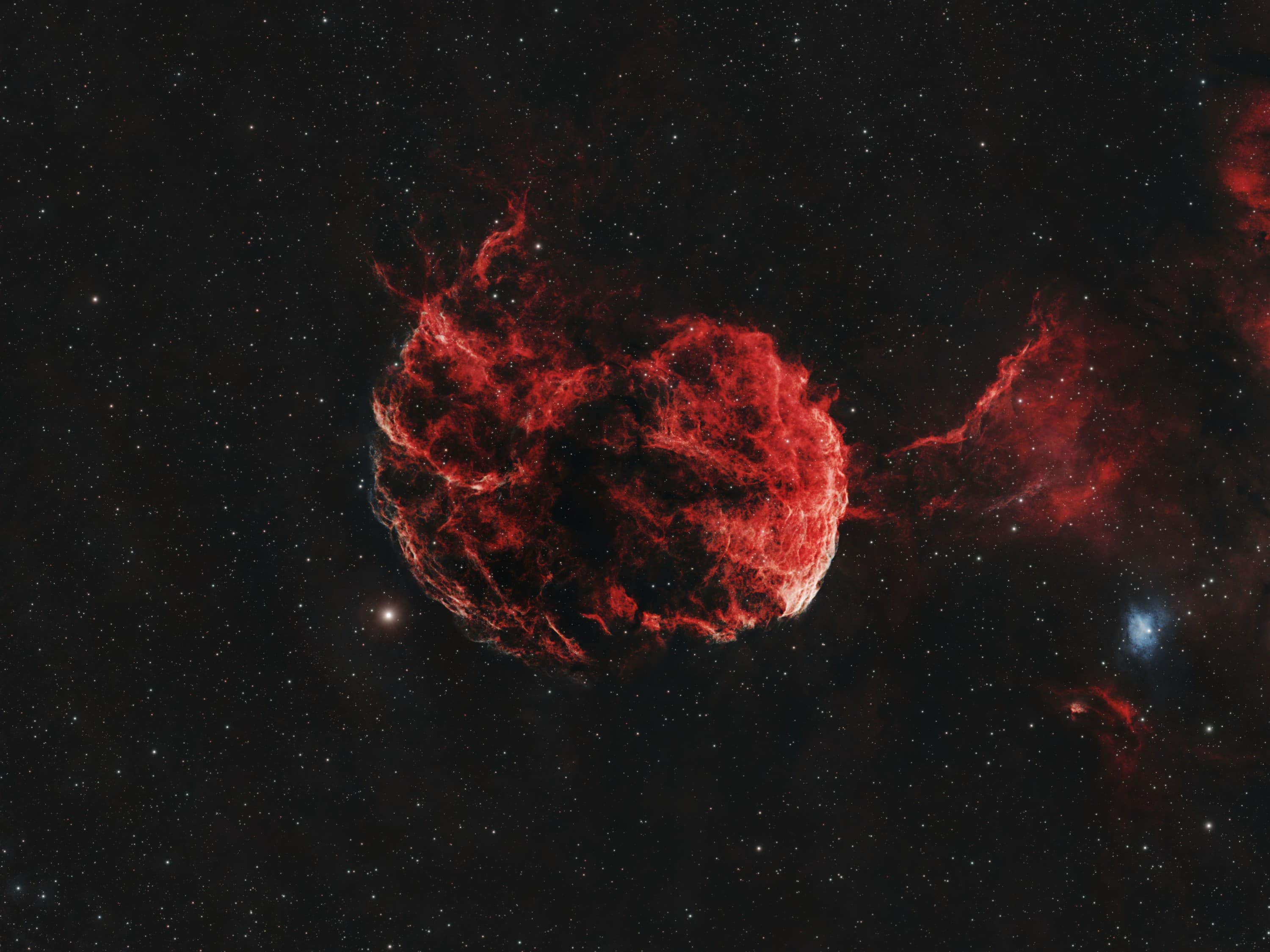 Supernova remnant in Gemini