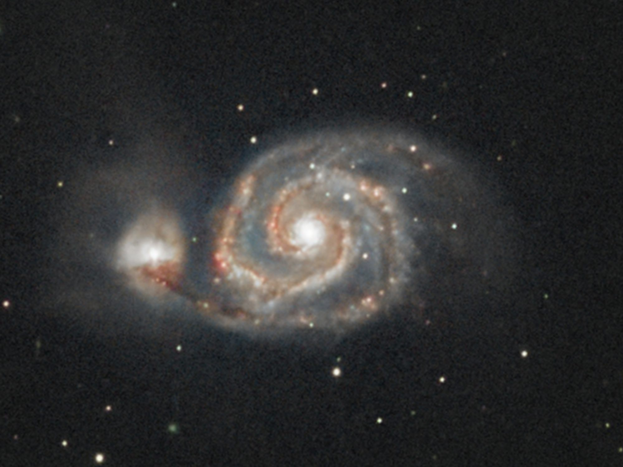 Whirlpool Galaxy telescope comparison: RedCat 61