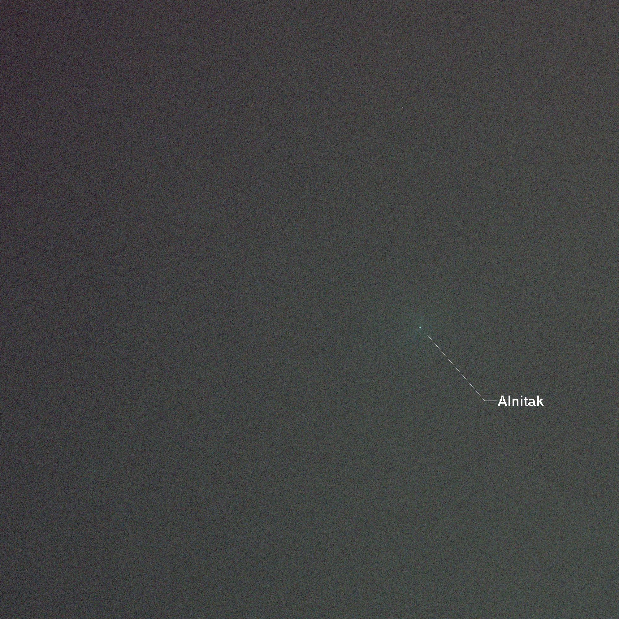 Horsehead Nebula through heavier cloud cover